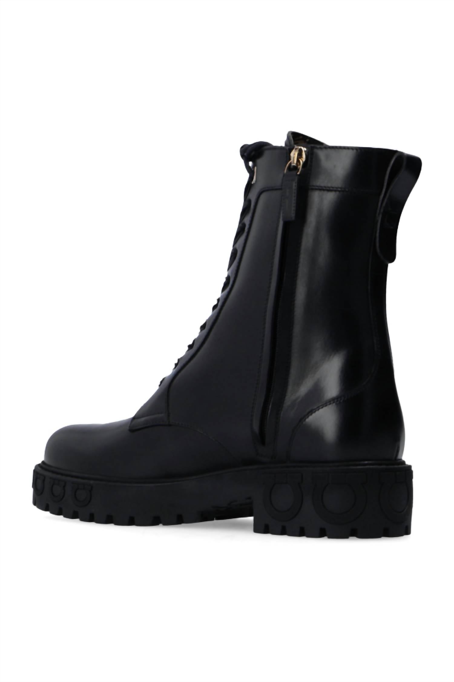 Salvatore Ferragamo - Women's Leather Combat Boots