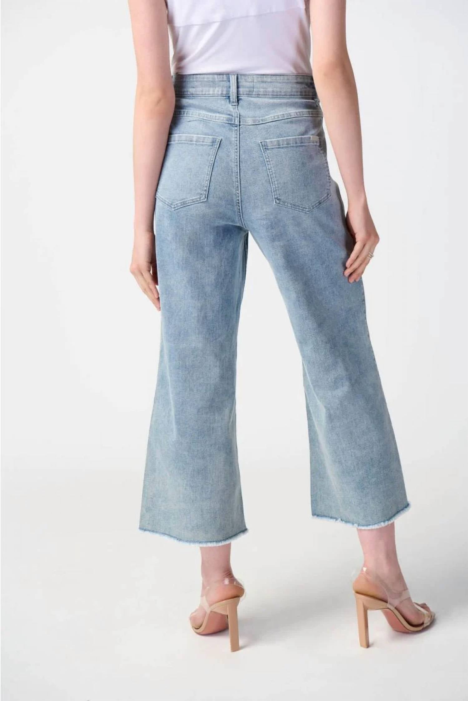 Joseph Ribkoff - Embellished Culotte Jean Pants