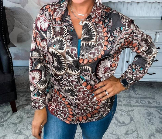 Jodifl - Mix Print Blouse - Plus