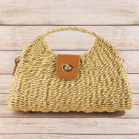 Anarchy Street - Women's Woven Straw Top Handle Handbag