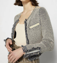Marleigh Recycled Knitwear Jacket with Pockets