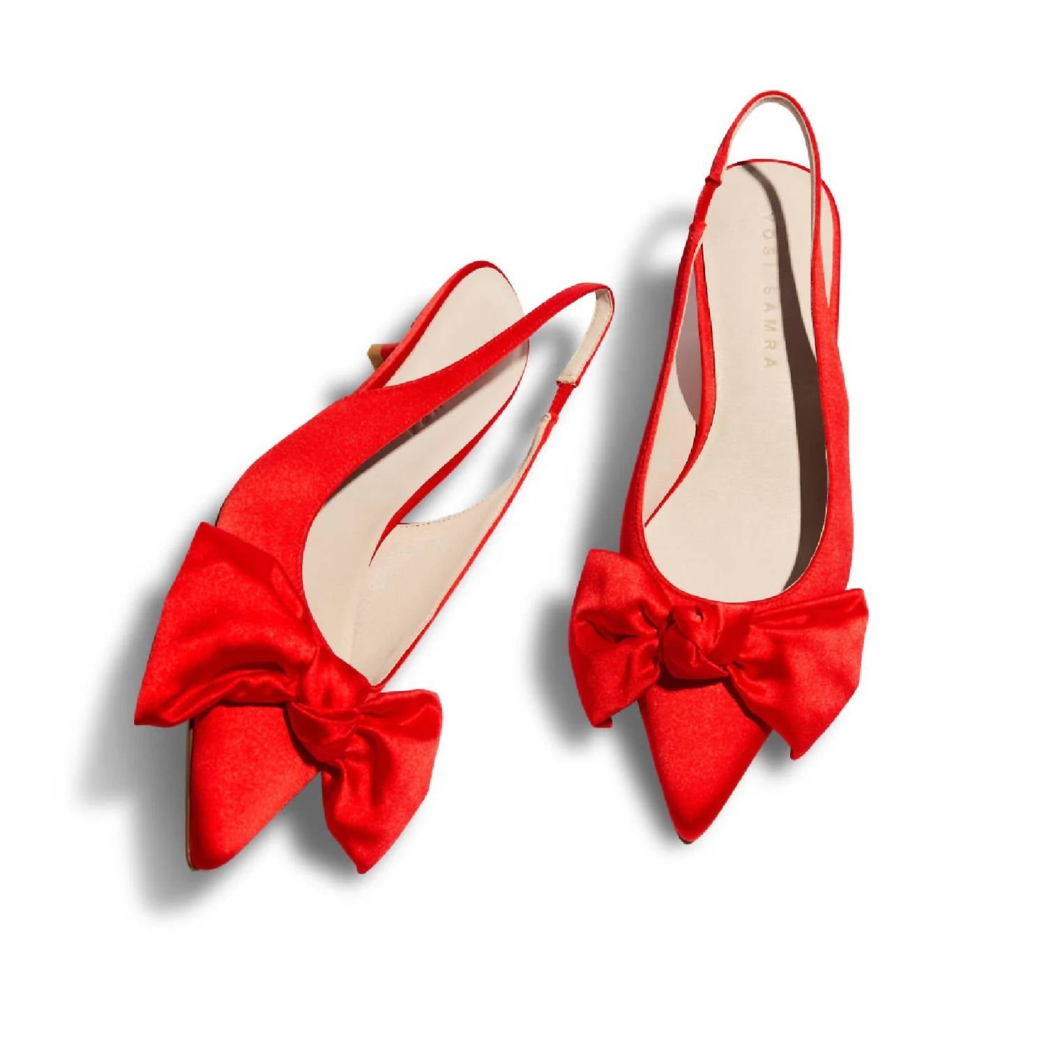 Yosi Samra - Women's Elise Satin Slingback Sandals