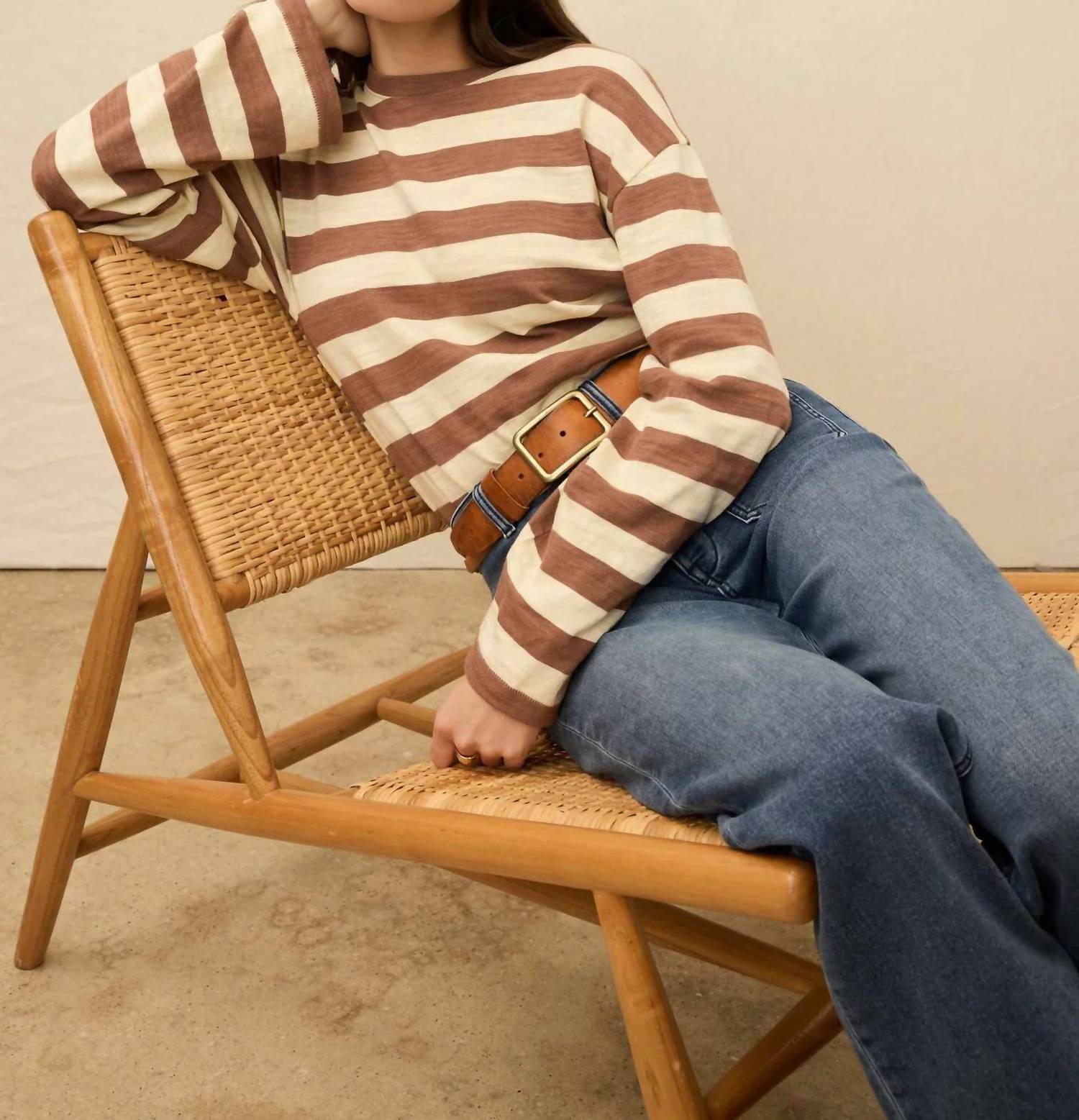 Faherty - Sunwashed Slub Long Sleeve Retro Tee