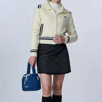 Posherd - Logo Quilted Reversible Padded Wrap Skirt