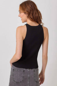 Mystree - Halter Neck Ribbed Tank
