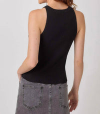 Mystree - Halter Neck Ribbed Tank
