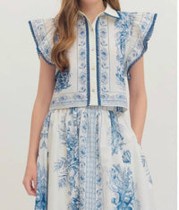 Entro - Sweetest Top And Skirt Set