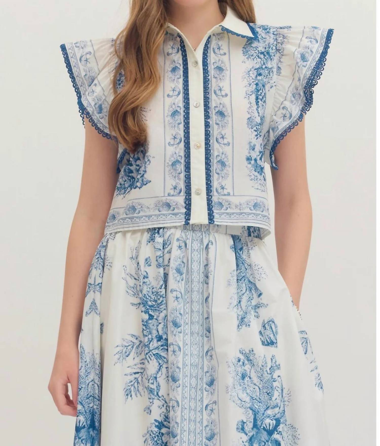 Entro - Sweetest Top And Skirt Set