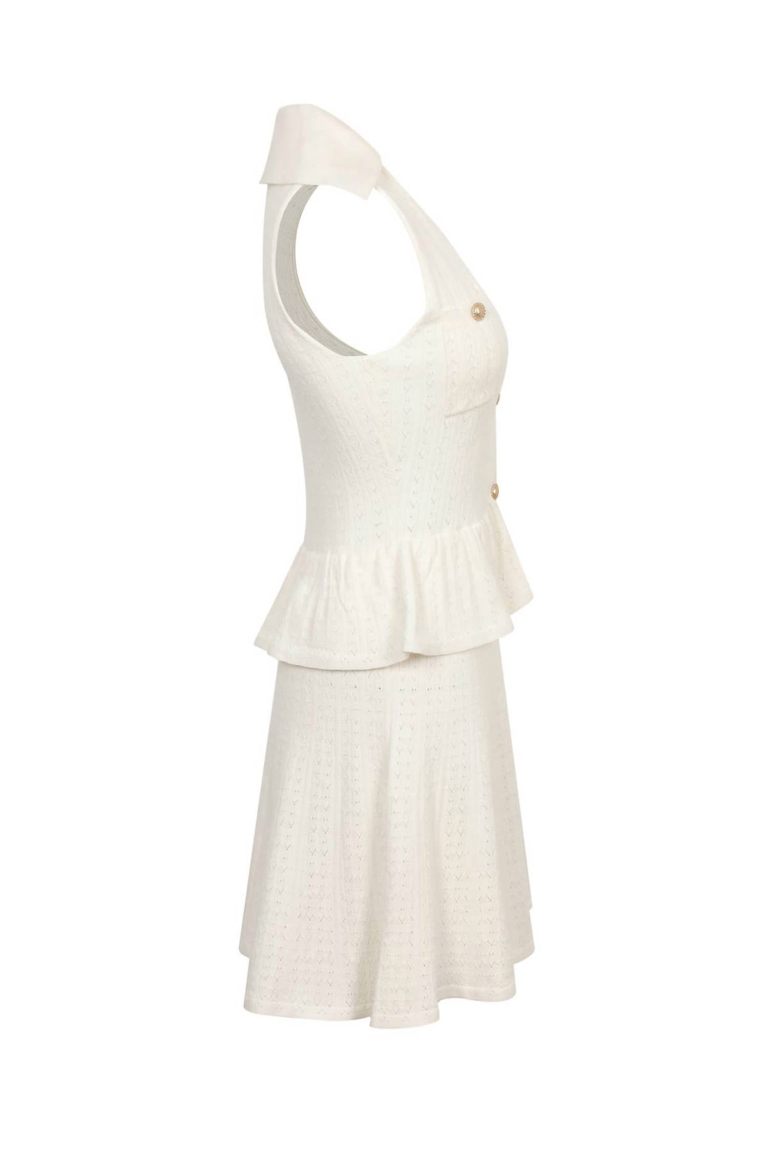 Rivir - Women's Pointelle Mini Dress