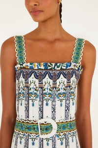 Farm Rio - Maneola Sleveless Belt Maxi Dress