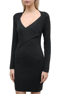 IRO Alexa Criss Cross Dress in dark grey - women's dress