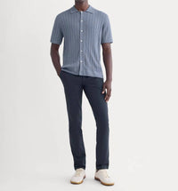 Everlane Men's The Performance Slim Fit Chino in deep navy - men's pants - detail view
