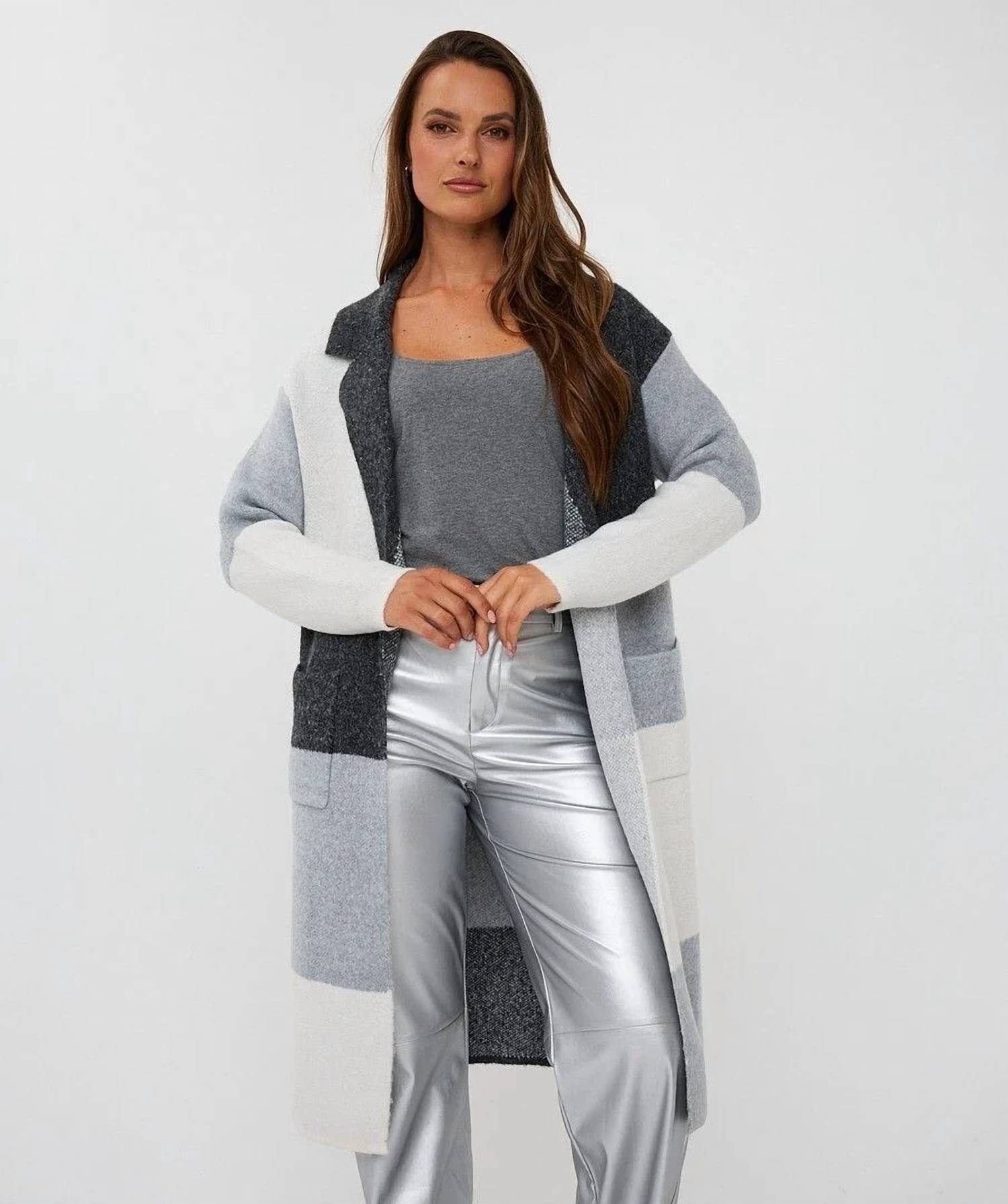 Esqualo - Colorblock Cardigan