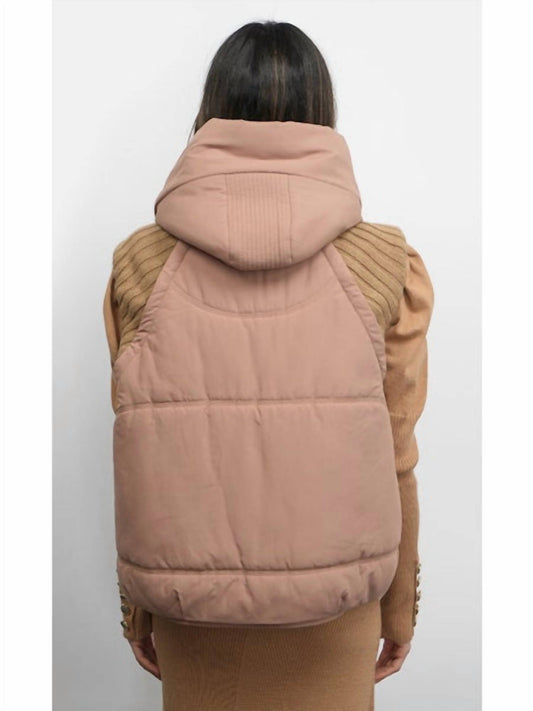Greylin - Douglas Ribbed Puffer Hooded Vest