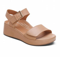 Aetrex - Women's Ariel Adjustable Quarter Strap Wedge