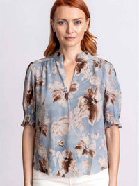 Go By Go Silk - Soft Spoken Short Sleeeve Blouse