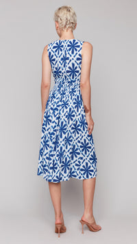Charlie B - Ruched Waist Sleeveless Dress