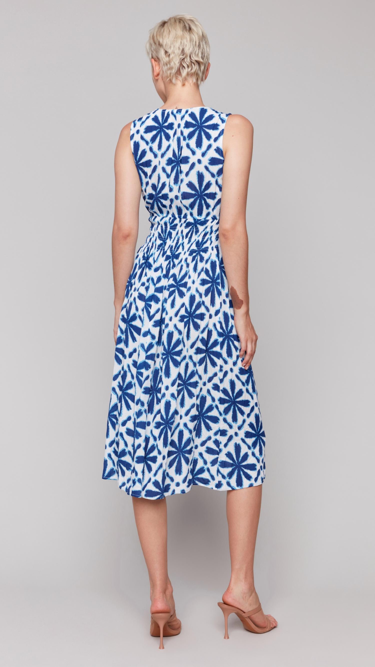 Charlie B - Ruched Waist Sleeveless Dress
