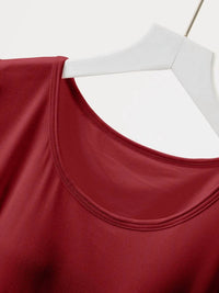 Trendsi - Women's Round Neck Short Sleeve T-shirt Plus