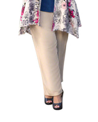 On The Plus Side - Essential Tailored Rayon Pants - Plus