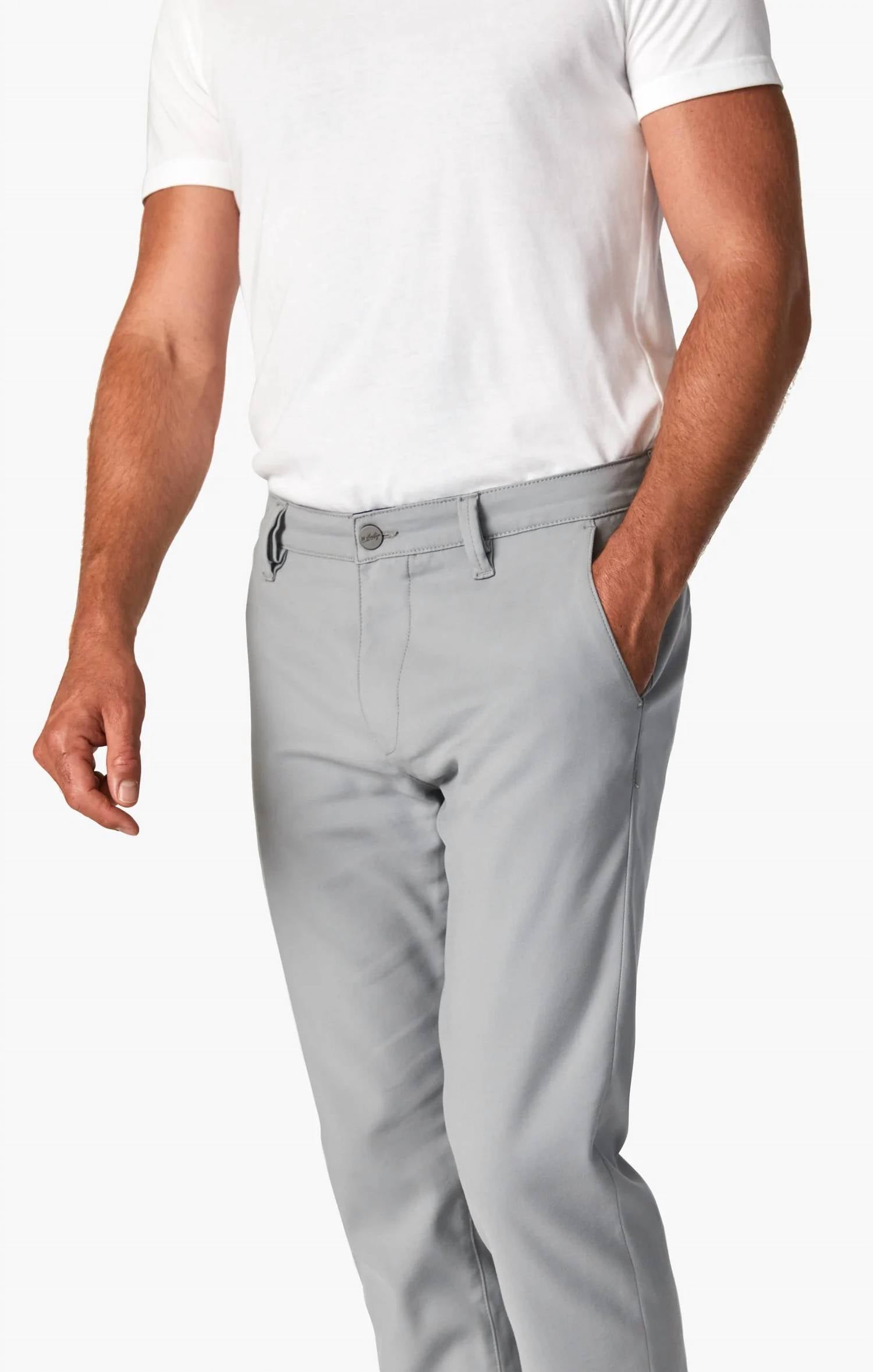 34 Heritage Verona Chino Pants in grey high flyer - men's pants - view 4