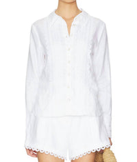 Cara Cara - Ideal Shirt With Lace Inserts