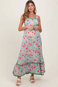 Easel - Rayon Ric Rack Midi Dress