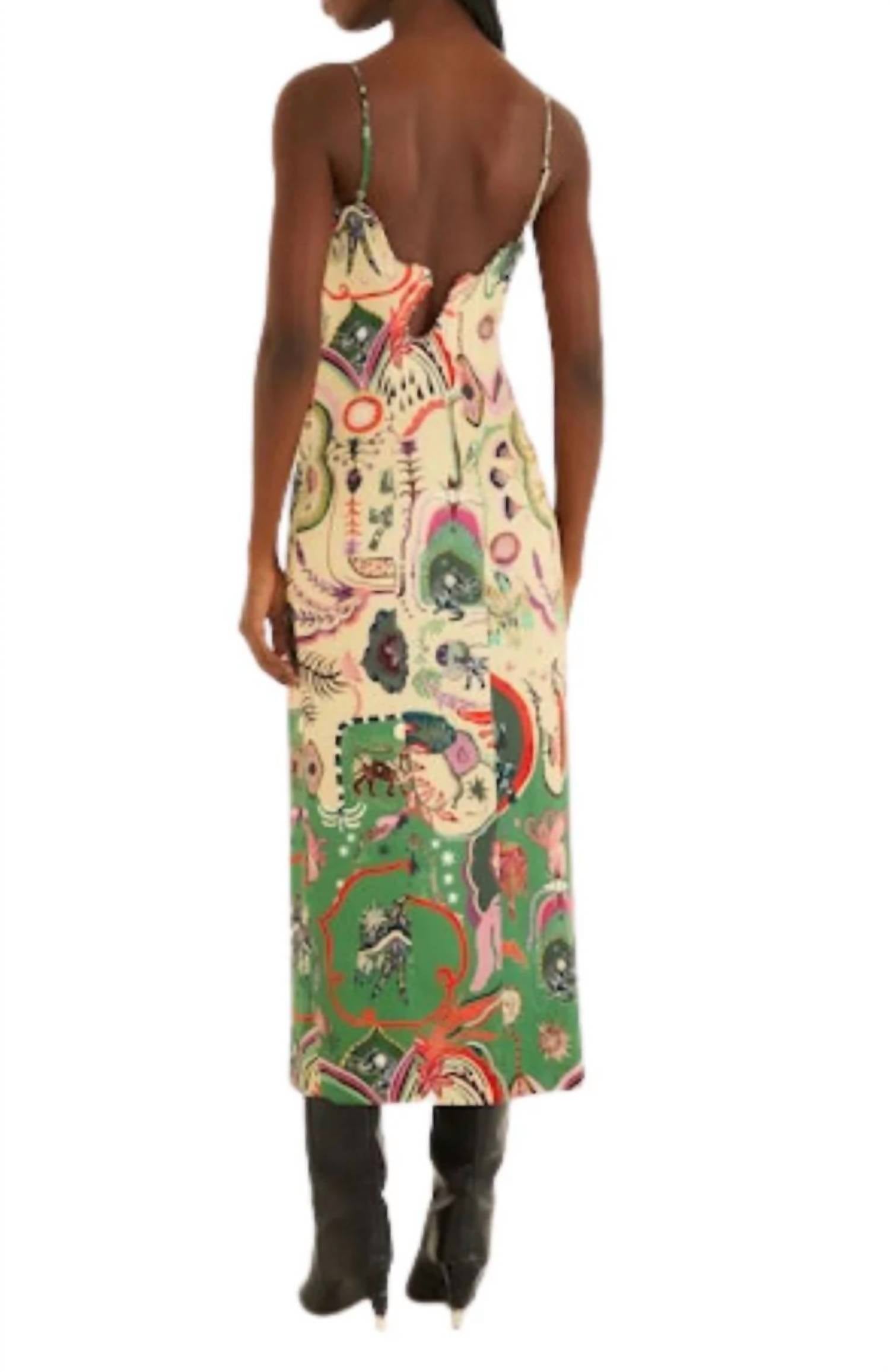Farm Rio - Artsy Surreal Sleeveless Midi Dress