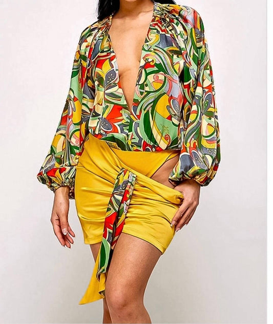 Little Secret Of Mine - Bodysuit Skirt Set