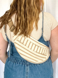 Lu & Elle - Women's Nahla Stripe Sling Bag