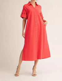 Jodifl Into The Night Dress in red - women's dress - detail view