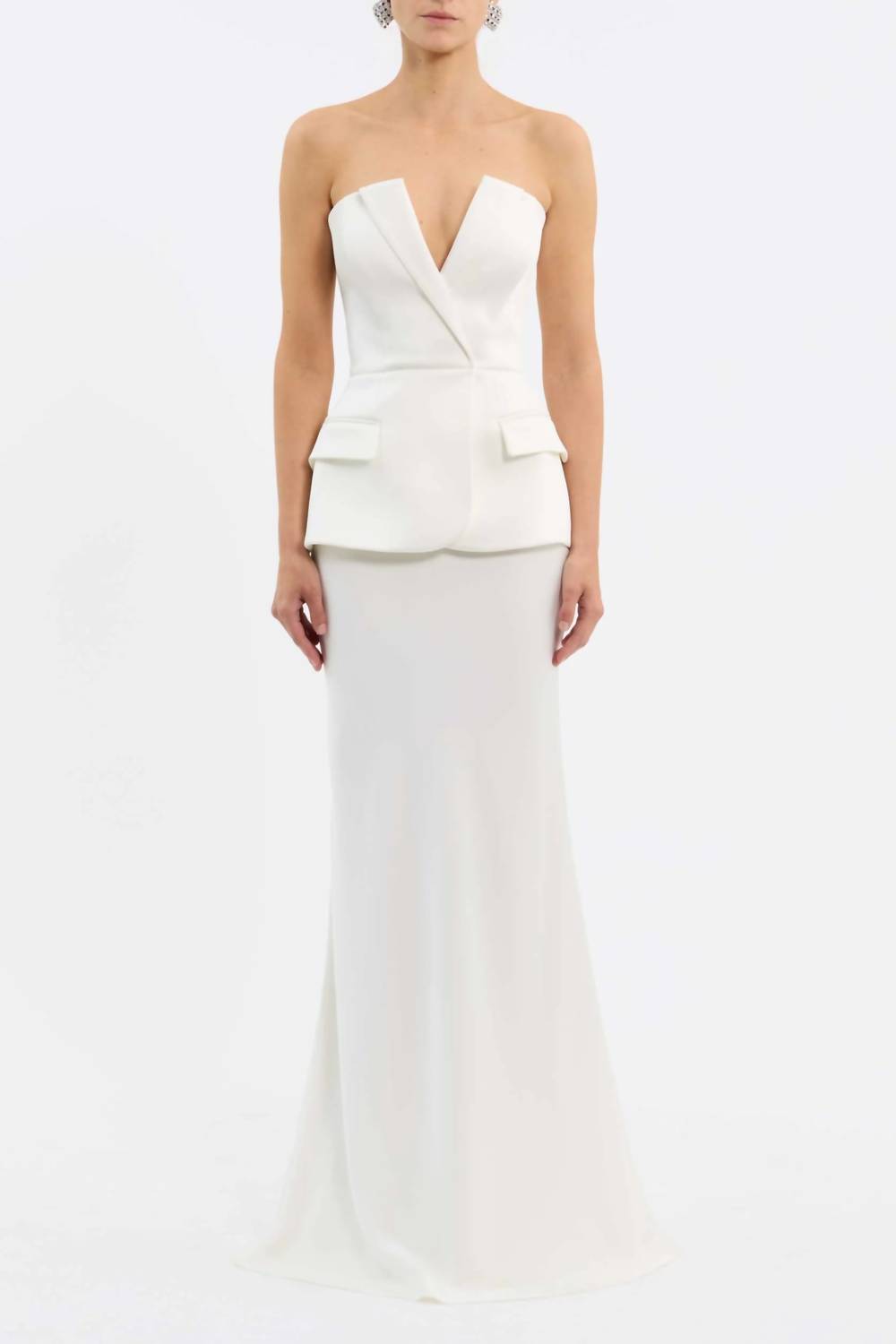 REBECCA VALLANCE Lia Maxi Skirt in ivory - women's skirt