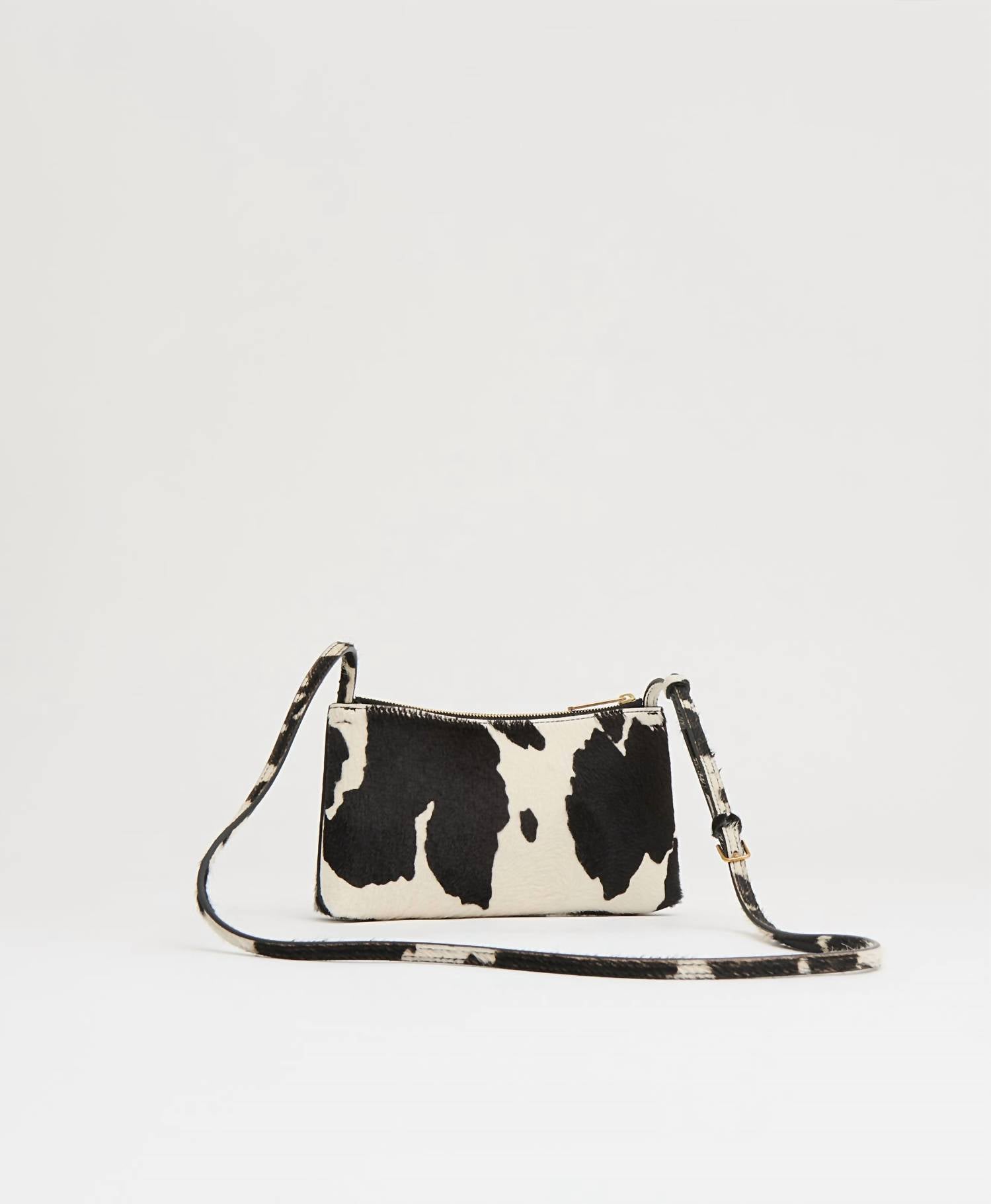 Mansur Gavriel Women's Gaia Shoulder Bag in printed pony hair - women's bag - detail view