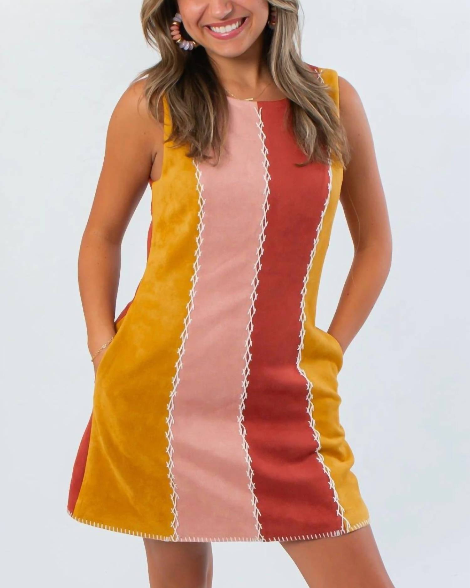 Heyson - Priscilla Suede Shift Dress