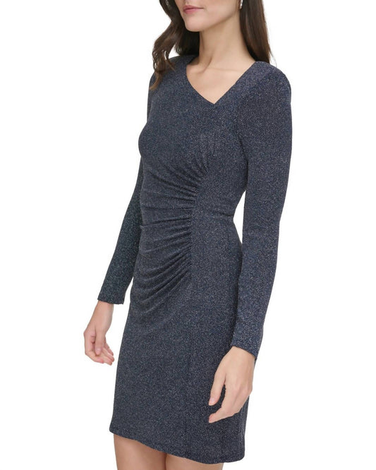 Vince Camuto - Metallic Long Sleeve Dress