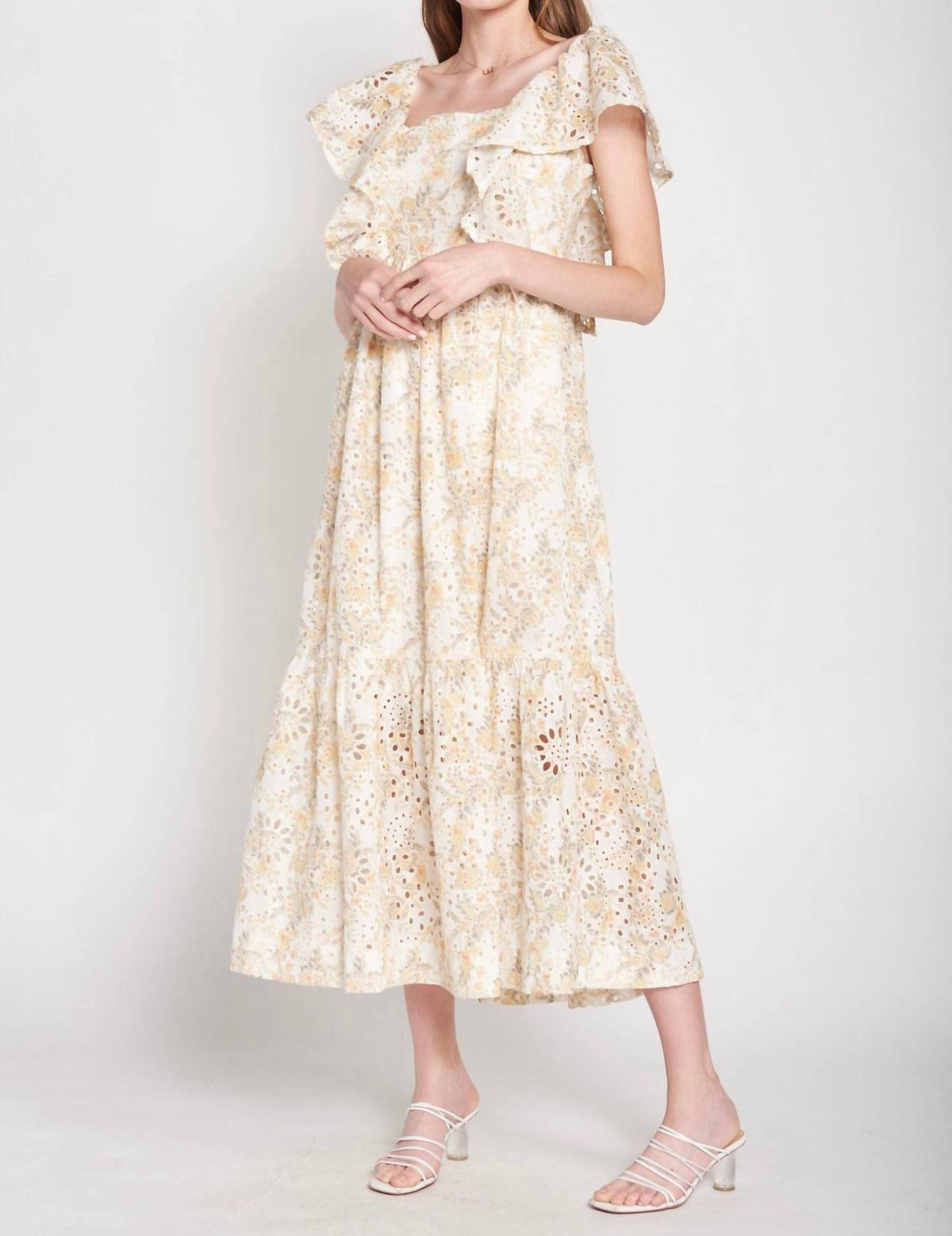 En Saison - Opposites Eyelet Dress