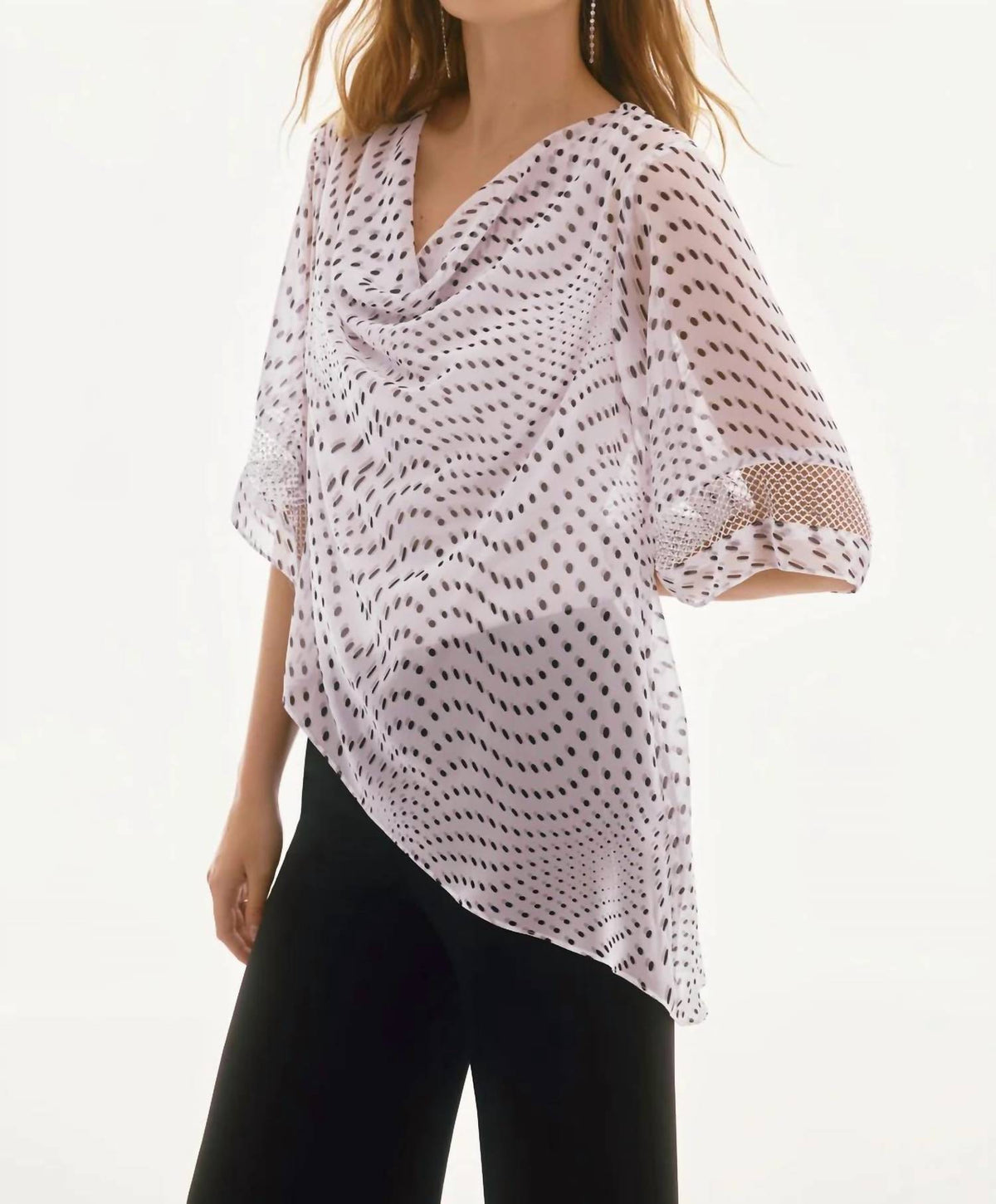 Joseph Ribkoff - Cowl Neck Layered Top