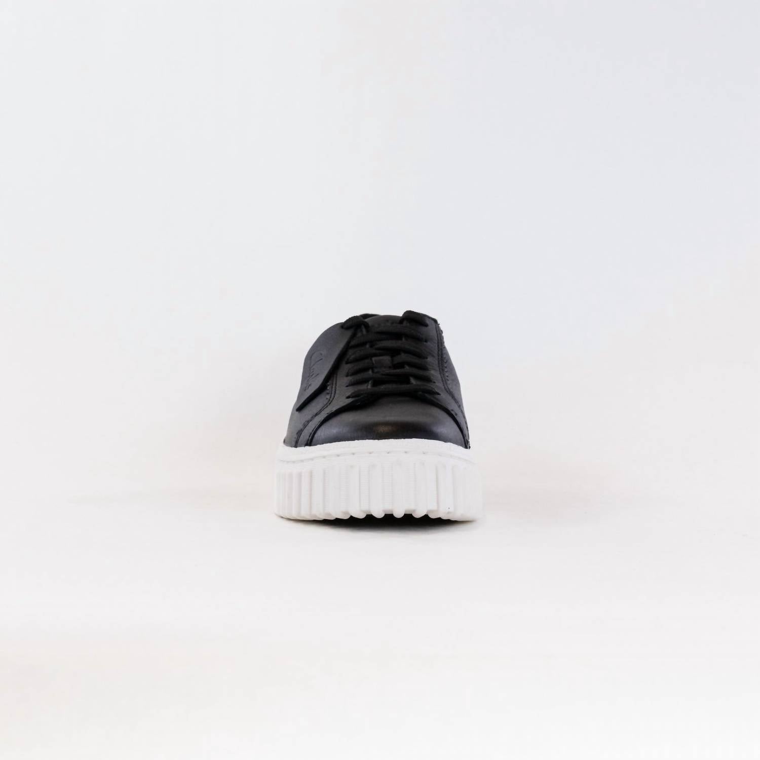 Clarks Women's Mayhill Walk Sneakers in black leather - women's sneaker - alternate view