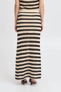 Ichi - Birdis Stripe Knit Maxi Skirt