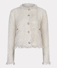 Esqualo - Olena Fray Tweed Cardigan