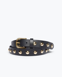 FREDA SALVADOR Women's Rebecca Belt in black with gold - women's accessory