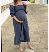 Liv Maternity - Smocked Maternity Dress