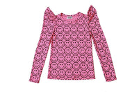 Mia - Girls' Smiley Puff Long Sleeve Top