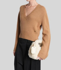 Ganni - Deep V-neck Sweater