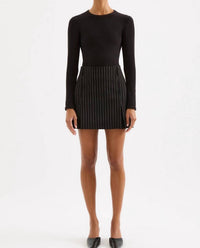Nude Lucy - Women's Maeve Pinstripe Mini Skirt