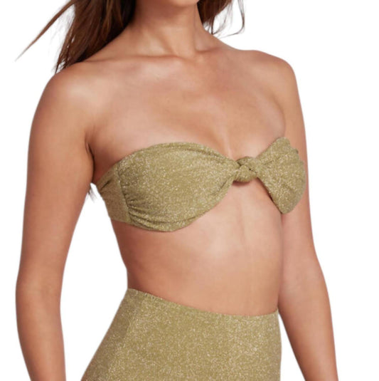 Sauipe - Claire Strapless Bandeau Bikini Top Lurex
