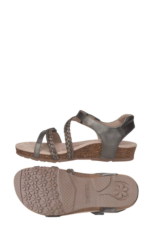 Aetrex - Jillian Braided Quarter Strap Sandal