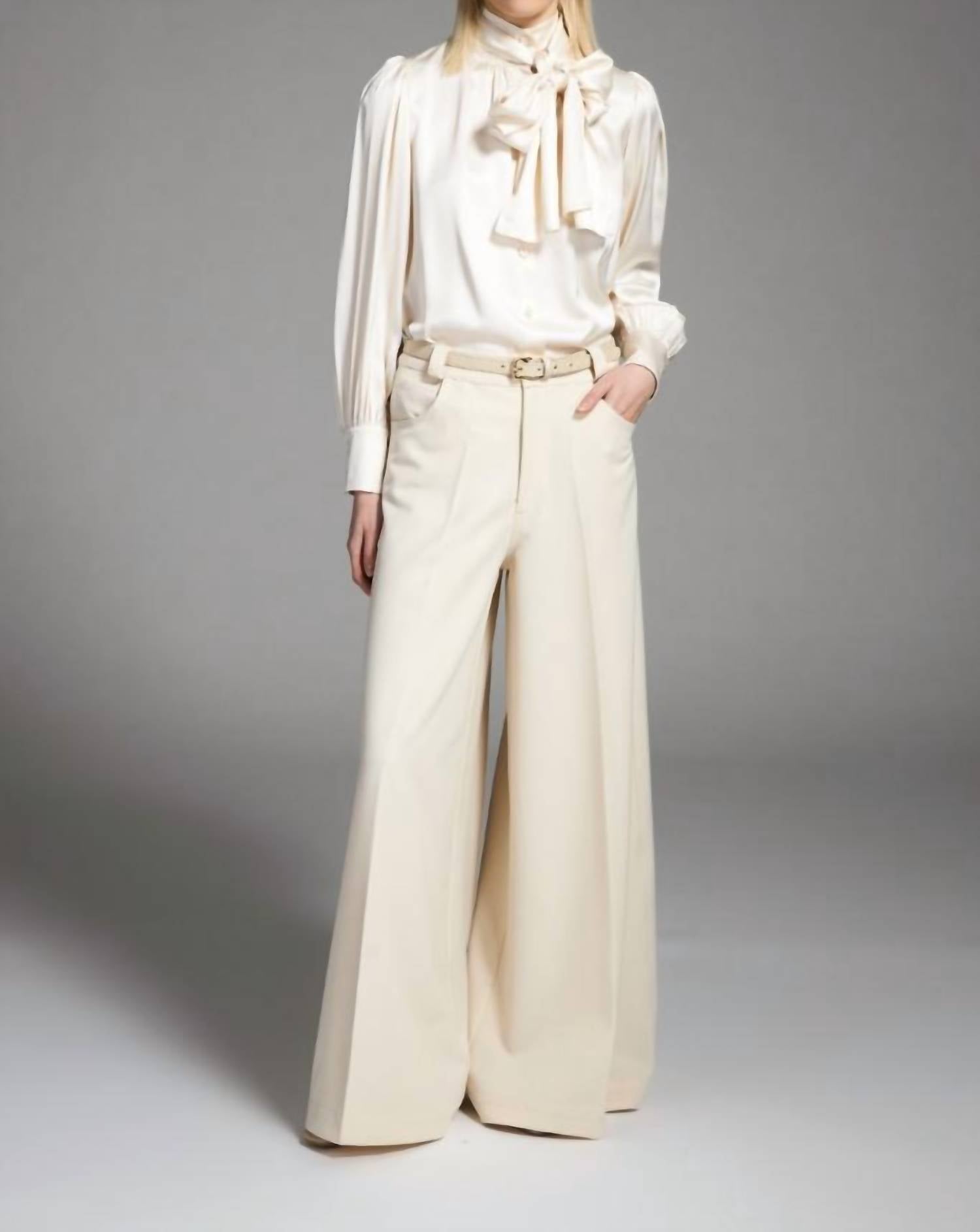 Tricot Chic - Tie Neck Blouse