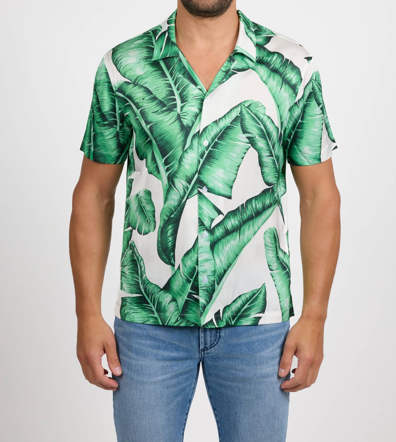 Monfrere Bond Short Sleeve Button Down Shirt in beverly hills - women's t-shirt