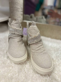 Very G - Women's Flora Distressed Rhinestone High Top Shoes